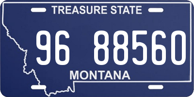 MT license plate 968856O