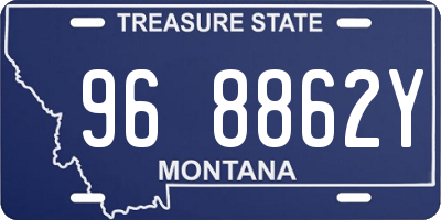 MT license plate 968862Y