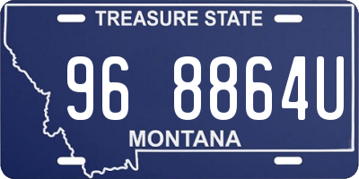 MT license plate 968864U