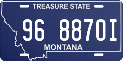 MT license plate 968870I
