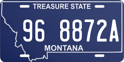 MT license plate 968872A