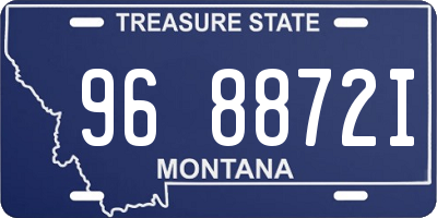 MT license plate 968872I