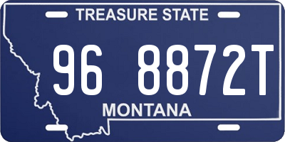 MT license plate 968872T