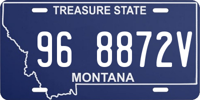 MT license plate 968872V