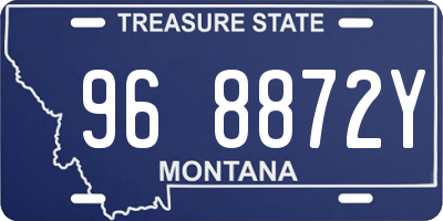 MT license plate 968872Y