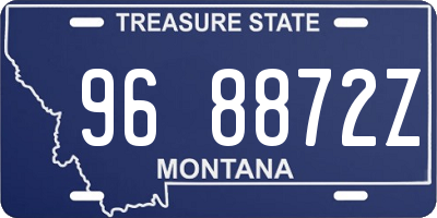 MT license plate 968872Z