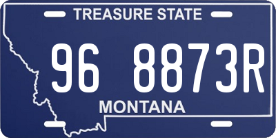 MT license plate 968873R