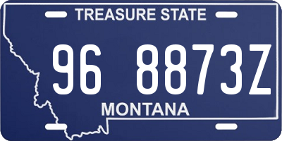 MT license plate 968873Z