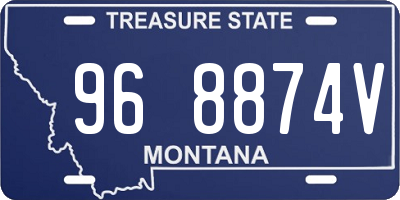 MT license plate 968874V