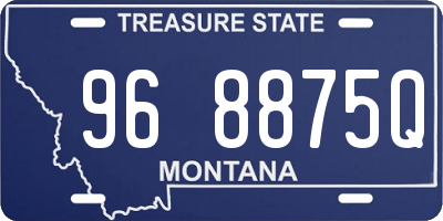 MT license plate 968875Q