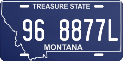 MT license plate 968877L