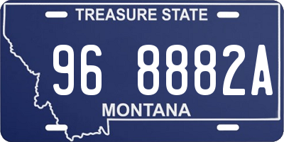 MT license plate 968882A