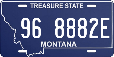 MT license plate 968882E