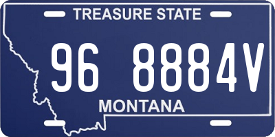 MT license plate 968884V