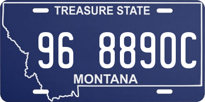 MT license plate 968890C