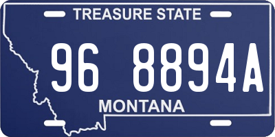 MT license plate 968894A