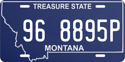 MT license plate 968895P