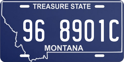 MT license plate 968901C