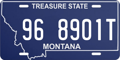 MT license plate 968901T
