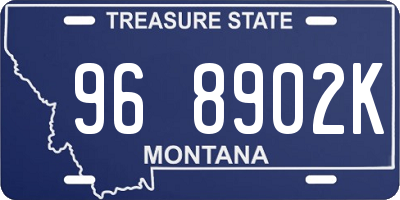 MT license plate 968902K