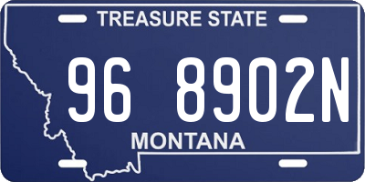 MT license plate 968902N