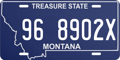 MT license plate 968902X