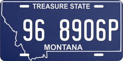 MT license plate 968906P