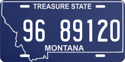 MT license plate 968912O