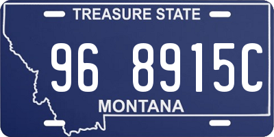 MT license plate 968915C