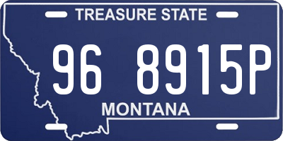 MT license plate 968915P