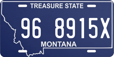 MT license plate 968915X