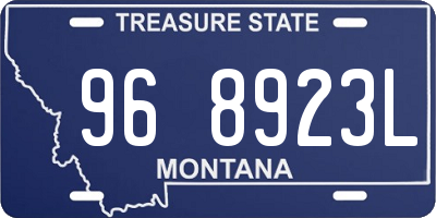 MT license plate 968923L