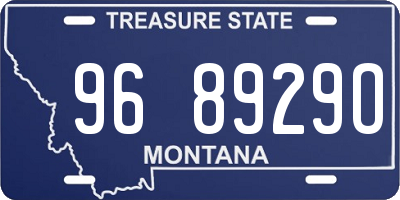 MT license plate 968929O
