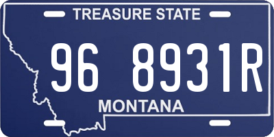 MT license plate 968931R