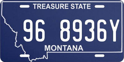 MT license plate 968936Y