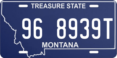 MT license plate 968939T