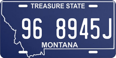 MT license plate 968945J