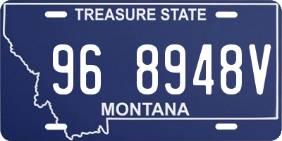 MT license plate 968948V