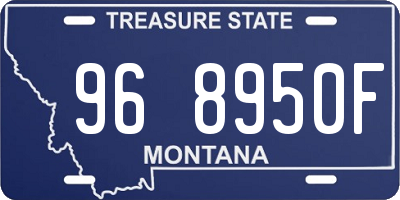 MT license plate 968950F