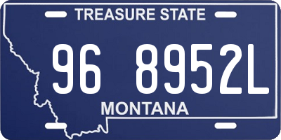 MT license plate 968952L