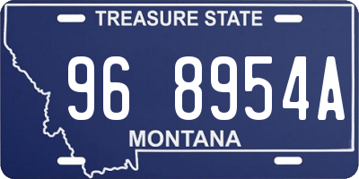 MT license plate 968954A