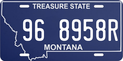 MT license plate 968958R