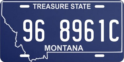 MT license plate 968961C