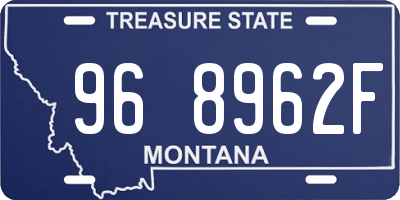MT license plate 968962F