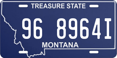 MT license plate 968964I
