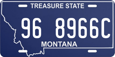 MT license plate 968966C