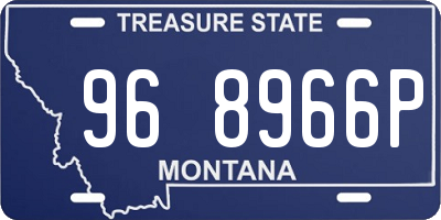 MT license plate 968966P