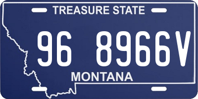 MT license plate 968966V
