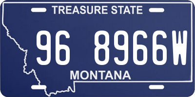 MT license plate 968966W