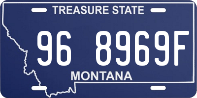 MT license plate 968969F
